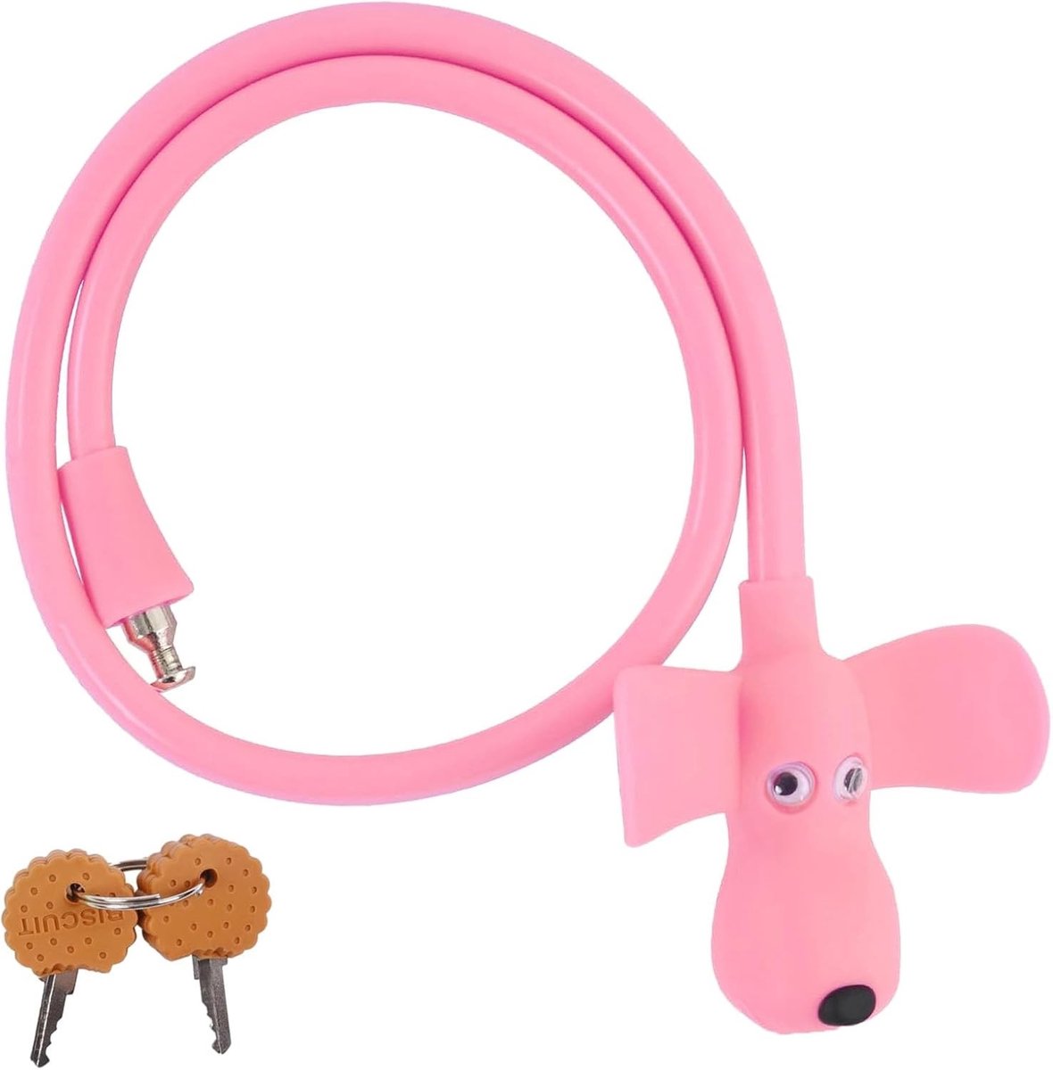 Fietsslot Kind - Roze - 10 x 8 x 6 cm - Schattig Ontwerp - Voor Kinderen