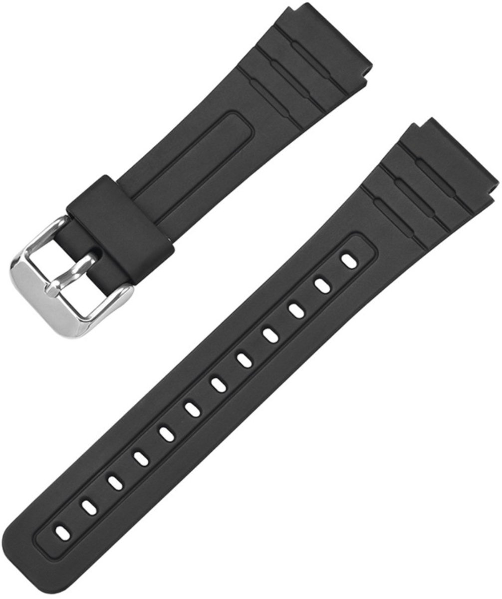 Horlogeband, 18 mm bandaanzetbreedte - Zwart