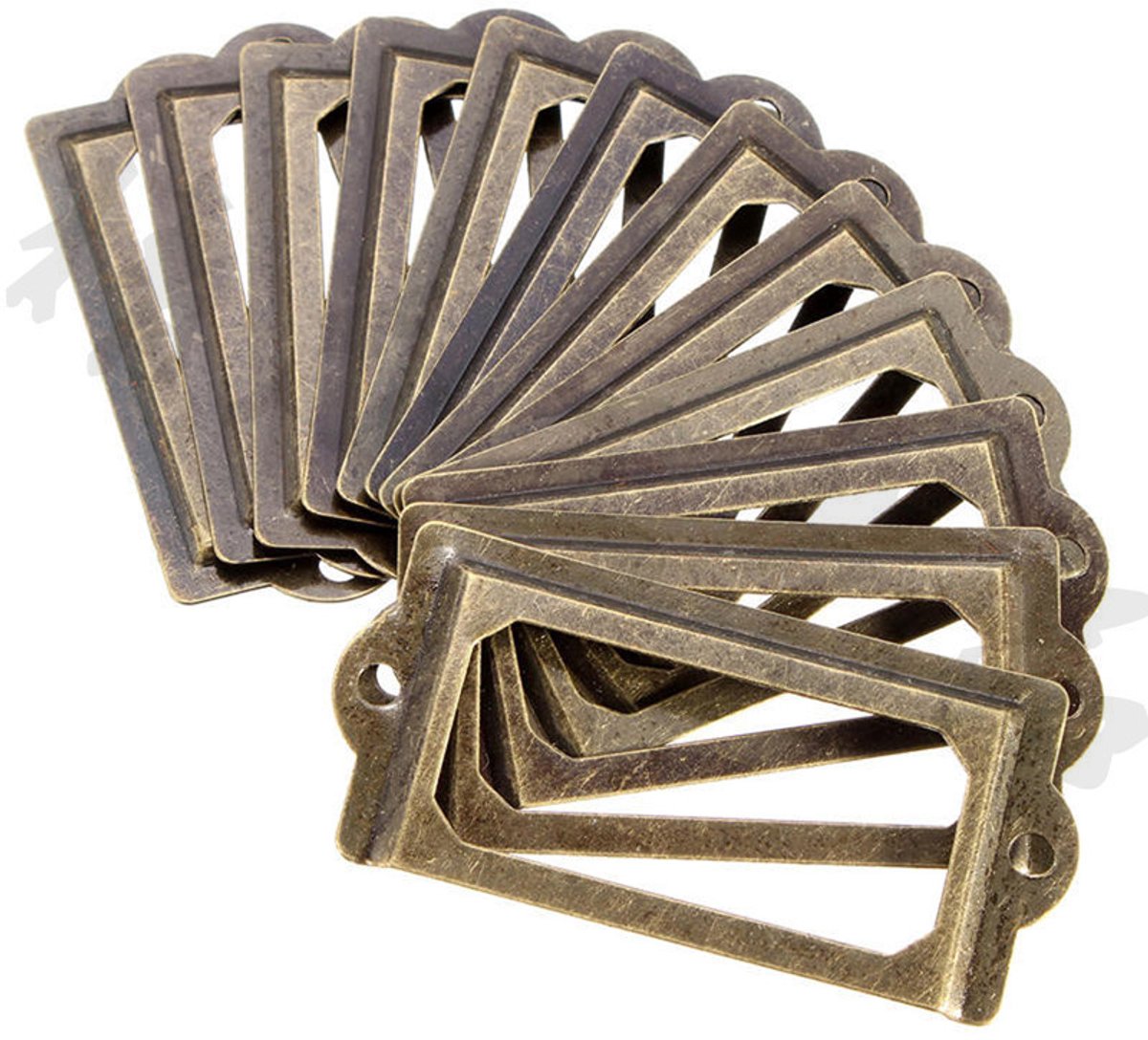 12 Etikethouders - Metalen etiketten