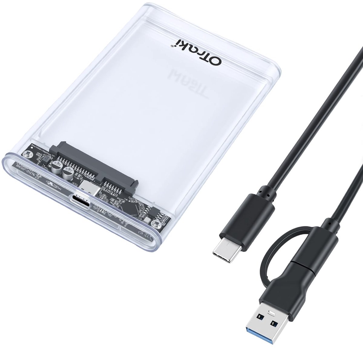 OTraki 2,5 inch externe harde schijfbehuizing 5 Gbit/s USB 3.0 naar SATA harde schijf behuizing met 4TB - ShopVlot