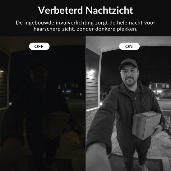 Draadloze Video Deurbel met Camera en 4,3" IPS Scherm - IP65 Waterdicht - 135° Groothoek - LED Nachtzicht - Tweeweg Audio - Zonder Abonnement & WiFi - Tot 3 Maanden Accuduur — afbeelding 4