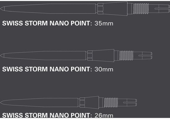 Target Swiss Points Storm Nano Silver 35mm van Target — afbeelding 5