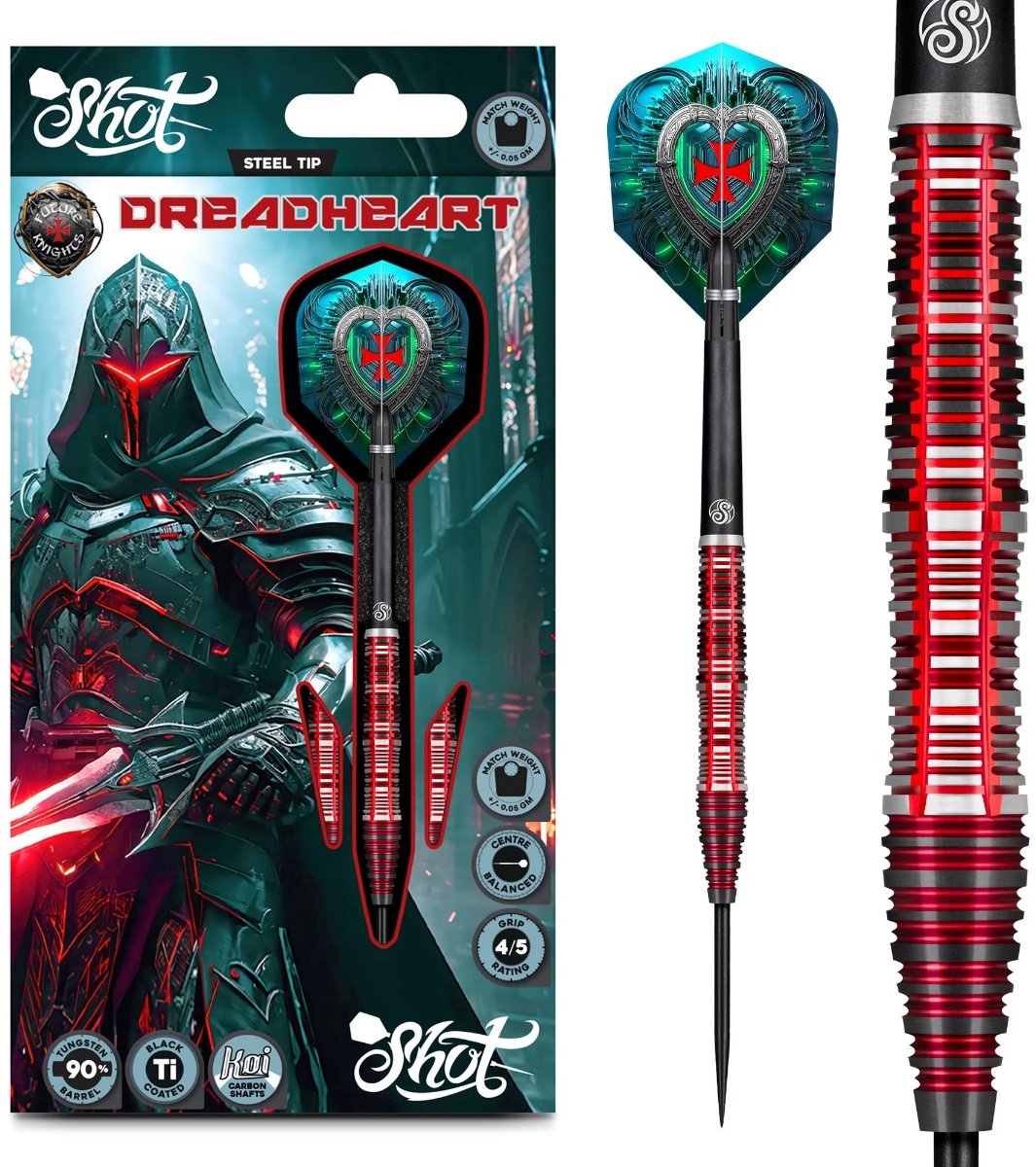 Shot Future Knights Dreadheart 90% - Dartpijlen