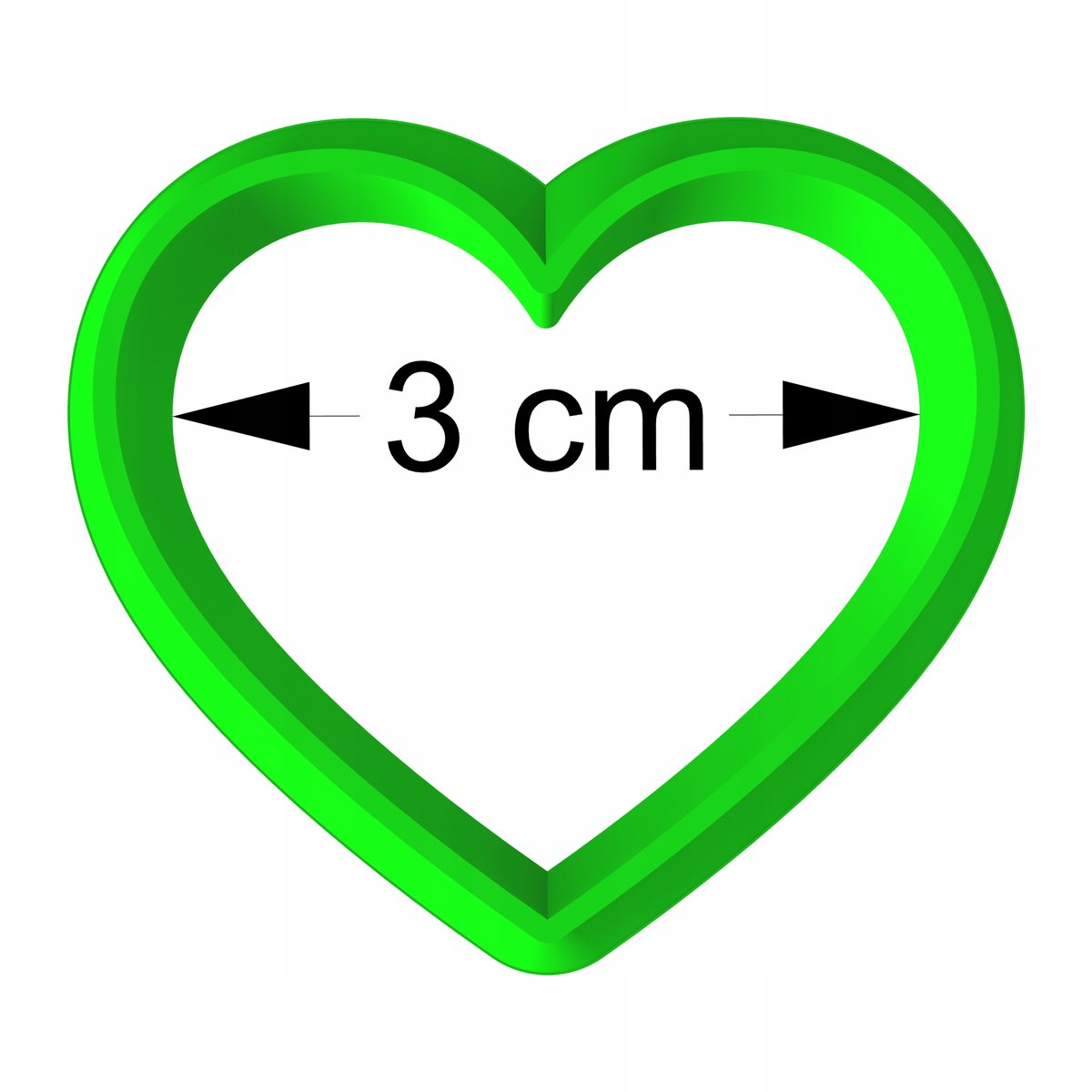 Valentijnsdag Koekjesvorm Hart 3cm - Unieke Vormen voor Bakplezier