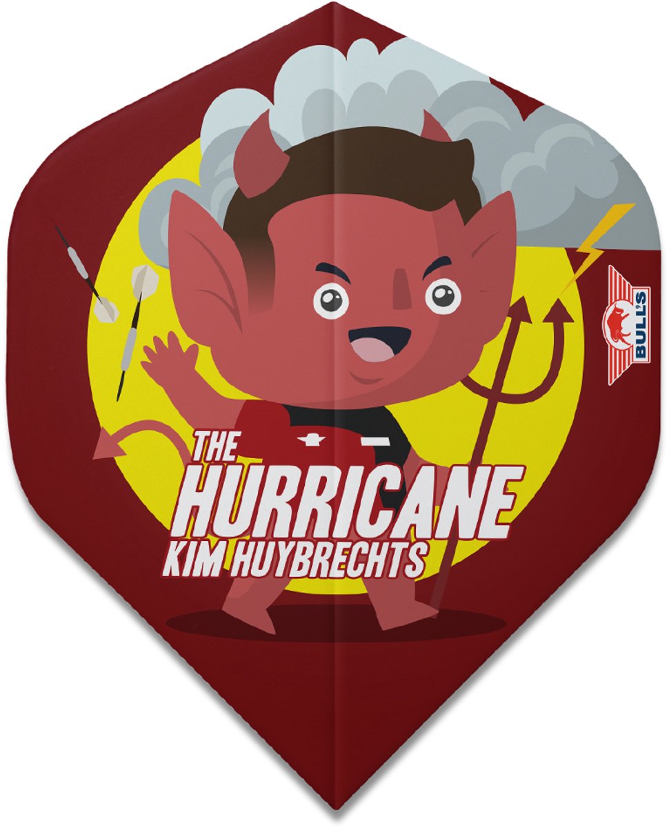 Bull's Player 100 Kim Huybrechts Cartoon Std. - Dart Flights