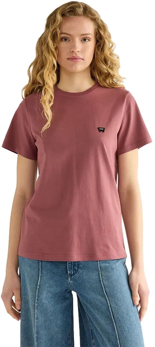 Wrangler Sign Off T-shirt Met Korte Mouwen Roze M / 00 Vrouw