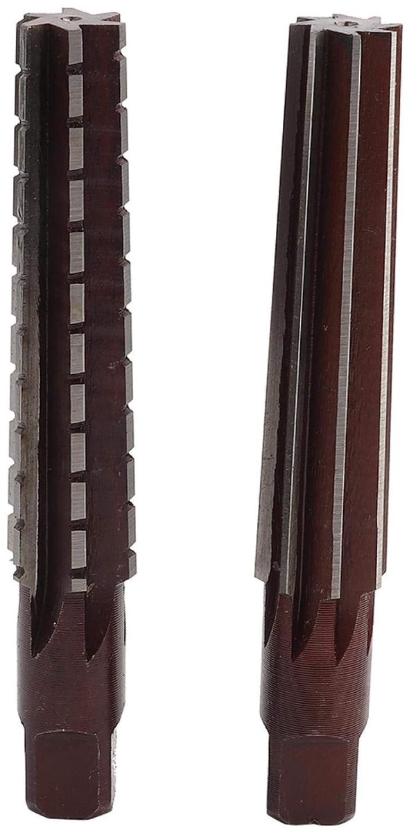 HSS MK3 Conische Reamer en Fijnslijper Gereedschap Set voor Cilinders, 2 Stuks voor Precisiewerk en Bewerking