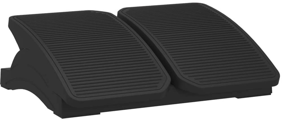 Famanu – Voetensteun van 43,5 x 32,5 x 10,5 cm in zwart, comfortabele voetsteun voor onder het bureau