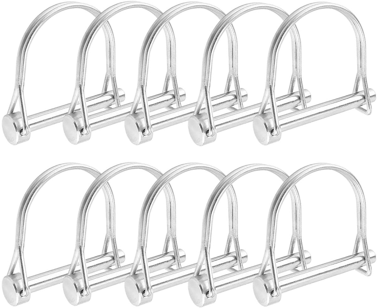 Klempen voor Pijp Hangen, 10 Stuks 8x70mm Rechthoekige Splinten met Veiligheidssluiting voor Landbouw en Tuinwerk