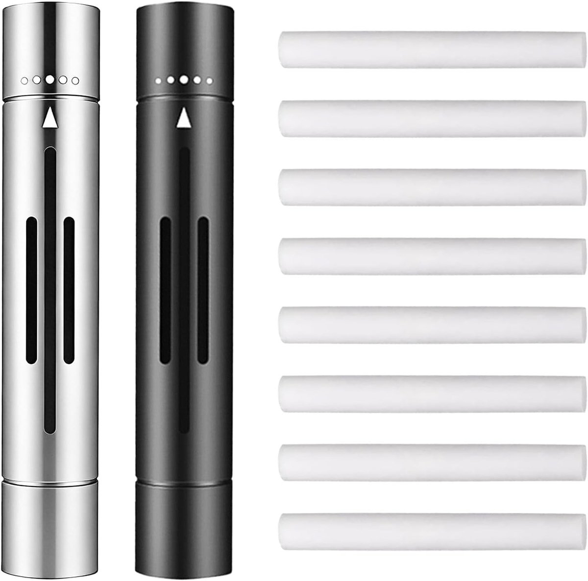 Auto geur diffuser voor etherische oliën - 2 stuks met 8 navulkussens voor frisse lucht en interieuraccessoires