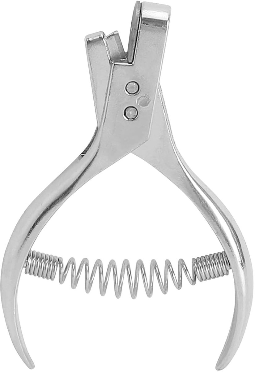 Perforatietang - Zilver - 11 x 7 cm - Roestvrijstalen Gatentang voor Testplaketten