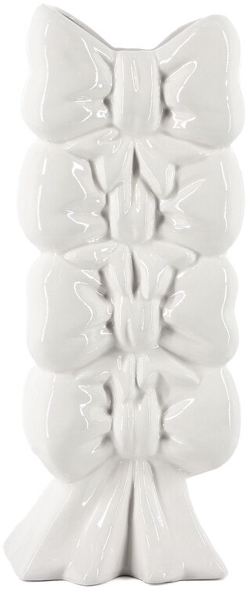 Aardewerk vaas Bows beige