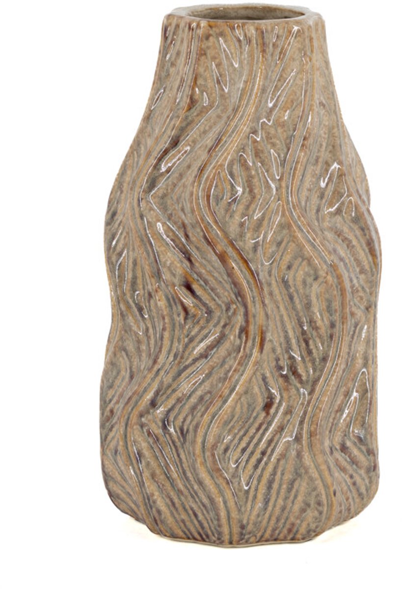 Aardewerk vaas Luva S beige