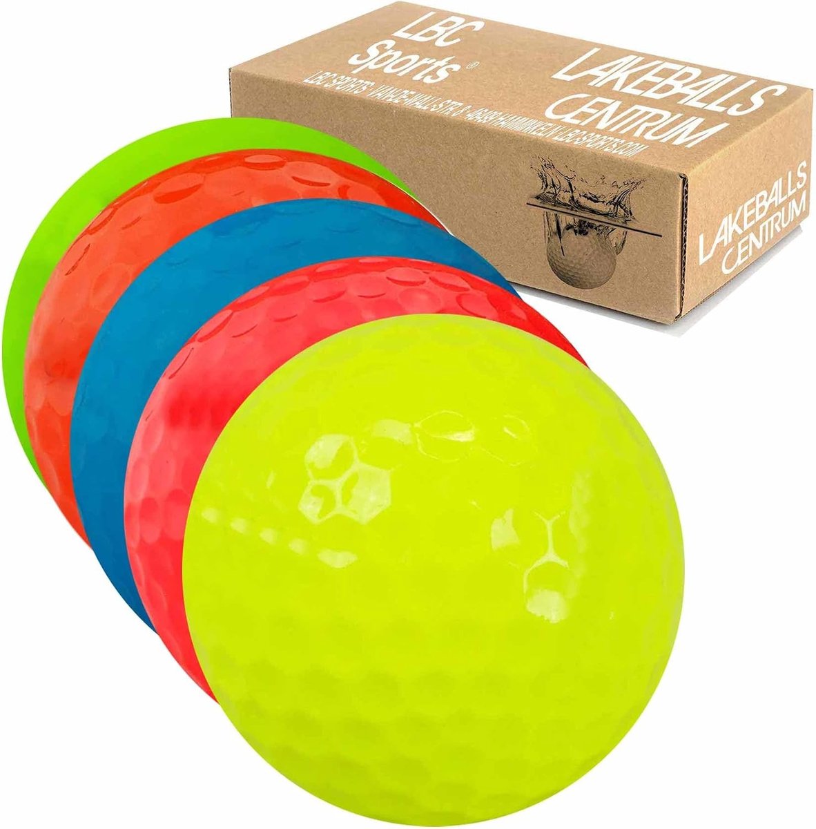 Gekleurde Golfballen - Geel - Premium Kwaliteit A - 25 Stuks - Voor Golfliefhebbers