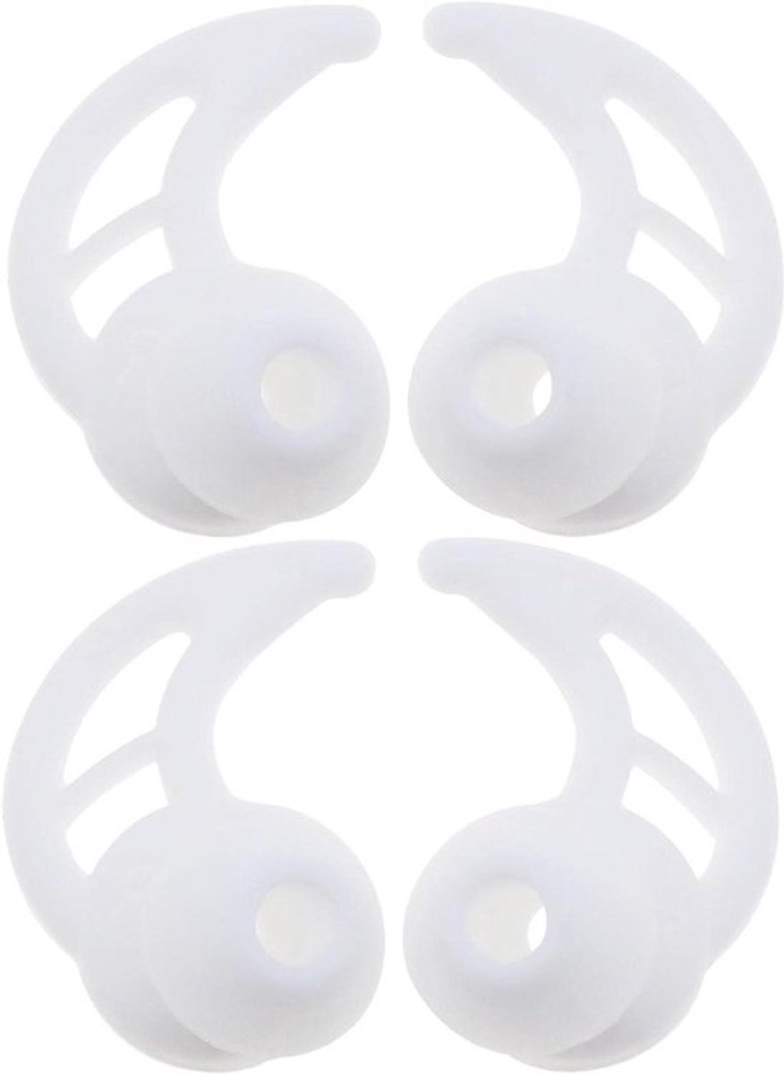 Oordopjes - Siliconen - Vervangende oorhaakjes - Wit - Antislip - WF-1000XM3/WI-1000X koptelefoon - Compatibel - In-ear - Tips met vleugels - Zachte paar oordopjes Cover - Oorlussen
