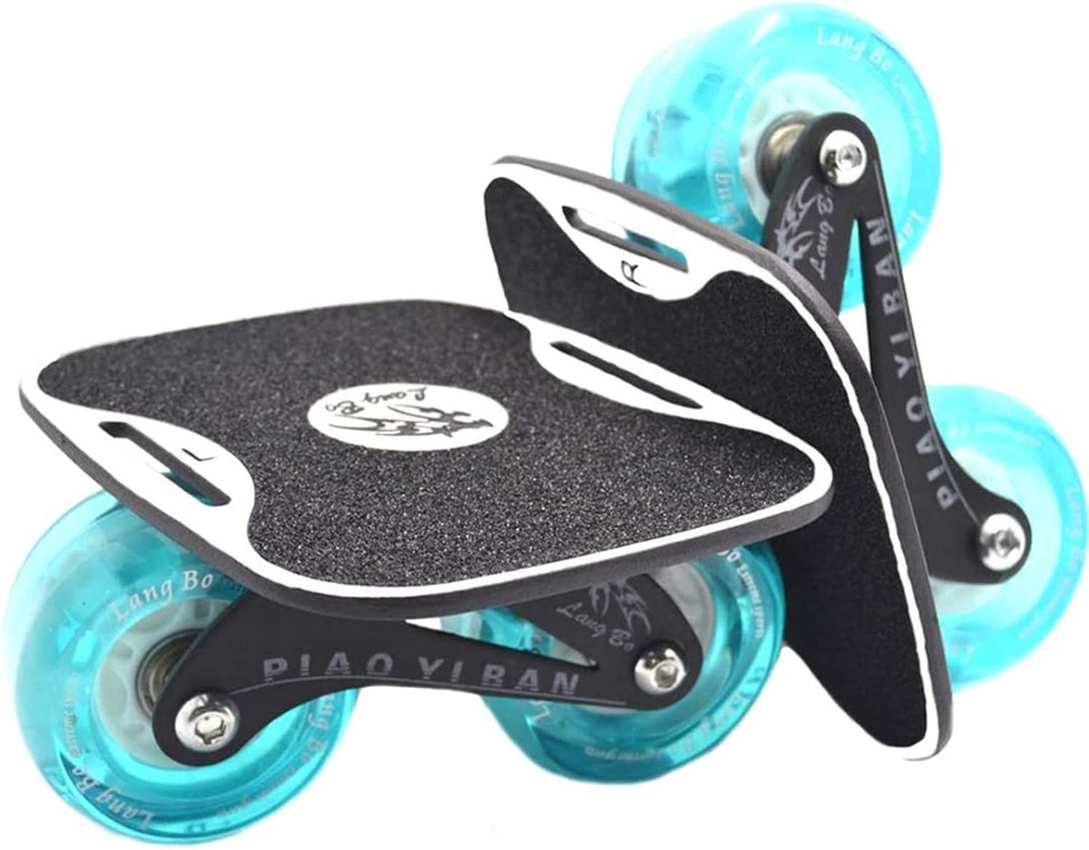 SnelShoppen - Drift Skates Split Skateboard, Draagbaar Rolschaatsdeck, Hoge Rebound, Buitensport voor Tieners en Volwassenen, Gemakkelijk te Leren, Ve