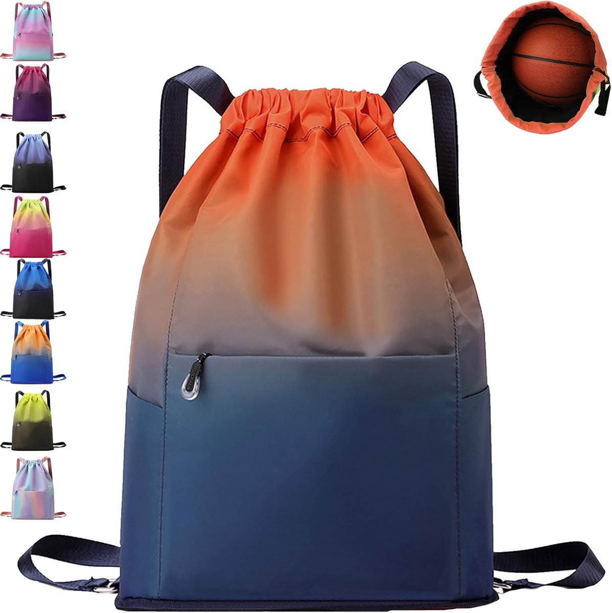 SnelShoppen - Sporttas met Trekkoord voor Kinderen, Waterdichte Gymtas met Grote Capaciteit, Ideaal voor Sportschool, Activiteiten, en Dagelijkse Gebr