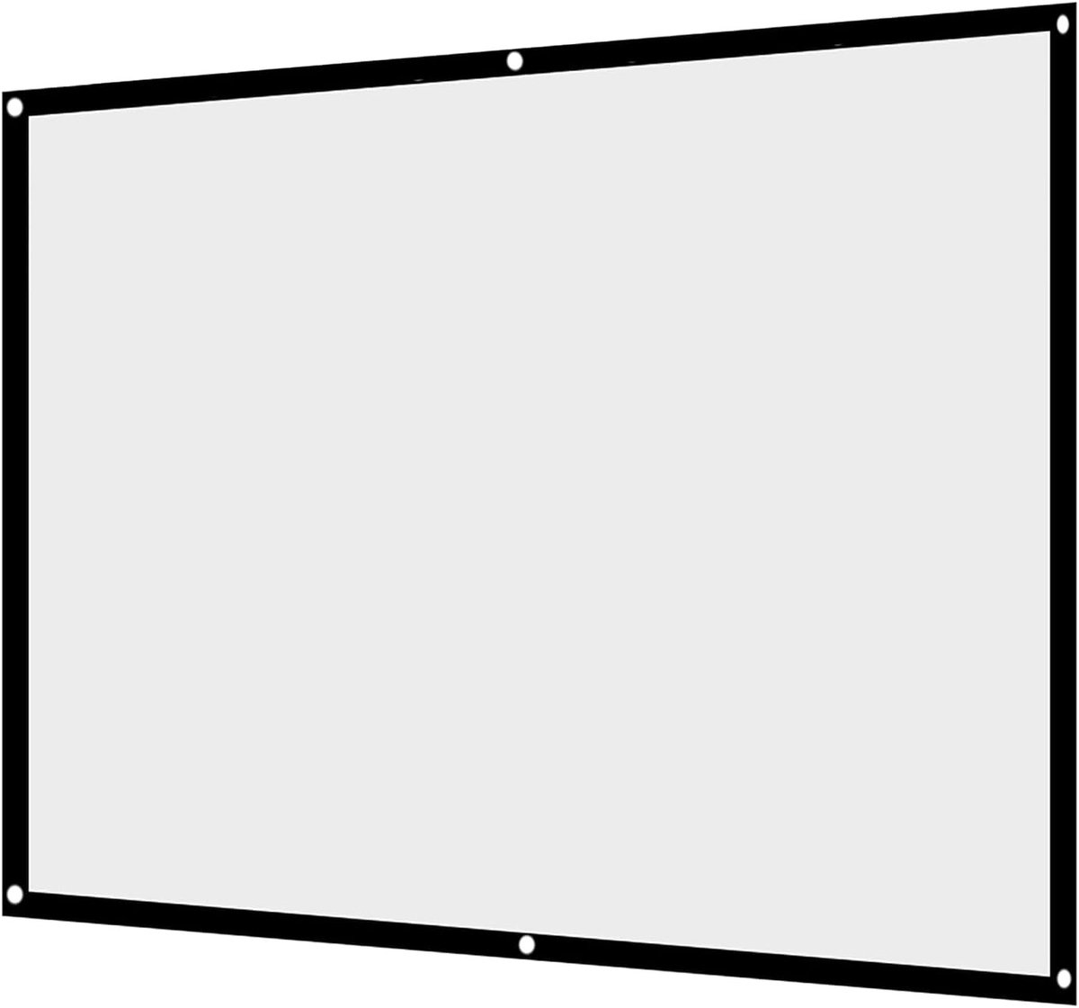 Draagbaar projectiescherm van polyester, 60-100 inch, 4:3 formaat voor buitenfilms en kamperen, set van 12 stuks