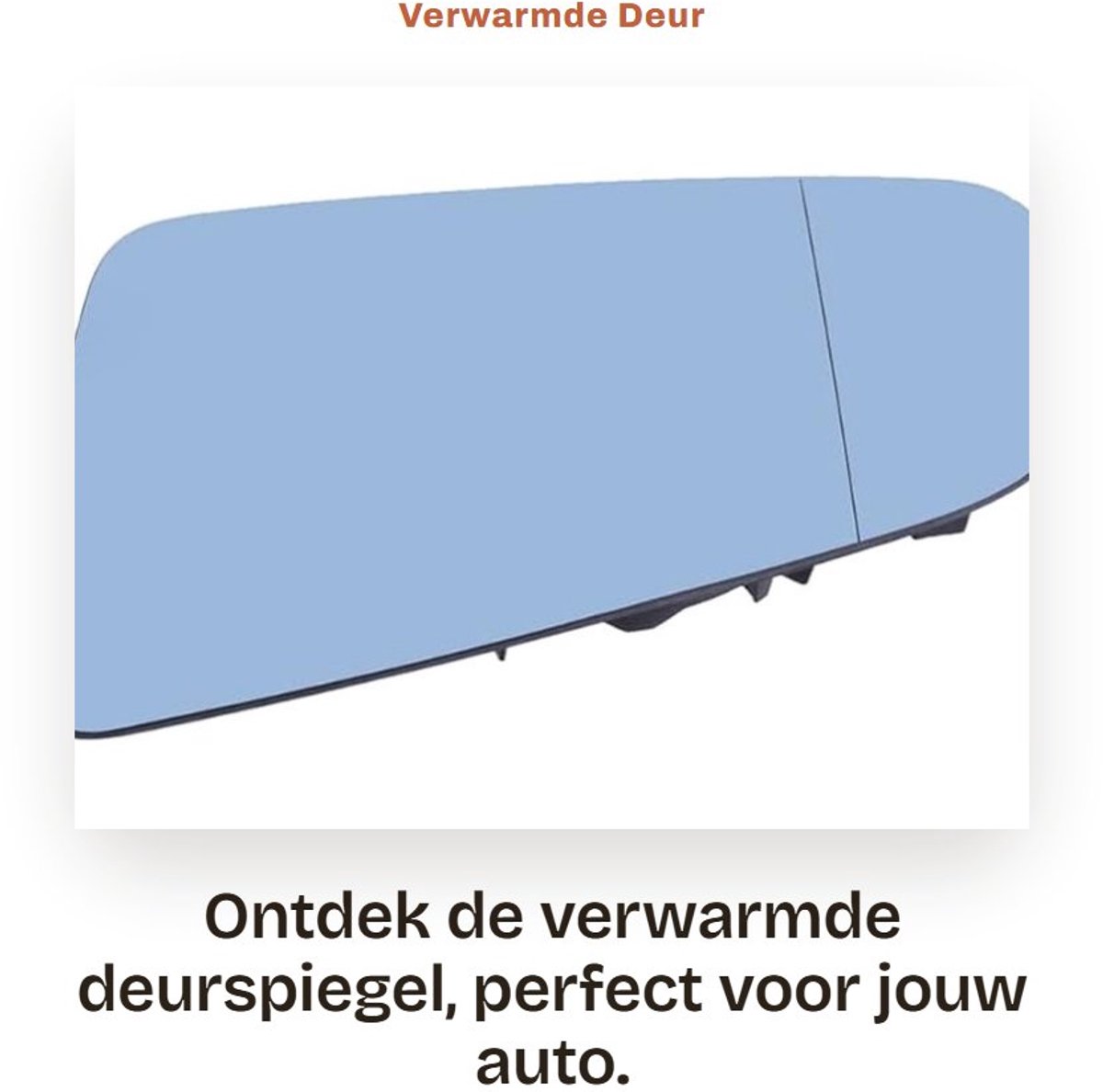 Dailygoods- Spiegelglas Verwarmd - Links/Rechts - Voor AU-D1 A3/S3 A4/S4 A6/S6 RS4 - Wit/Blauw - Hoogwaardige Kwaliteit - Spiegels