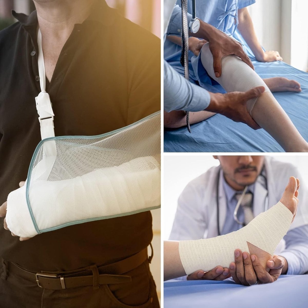 Elastische netbandages voor de arm, ademend en buisvormig, 6,75 cm x 10 m, ideaal voor sport en herstel