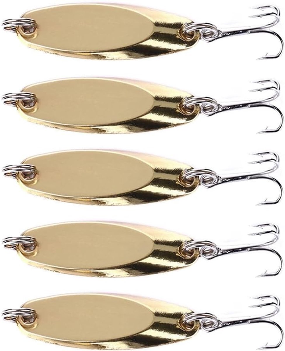 Zeevisgerei Set met Metalen Lokhaken voor Makreel, Kabeljauw en Snoek - 5 Stuks, 7g/0.24oz