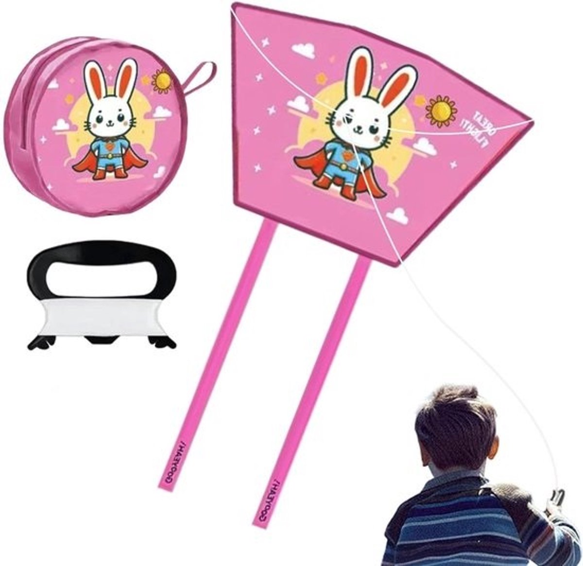 Kinder Stuur - Speelgoed Stuur - Buiten Spelen - Zonder Staven - 13 x 13 x 5 cm - Roze