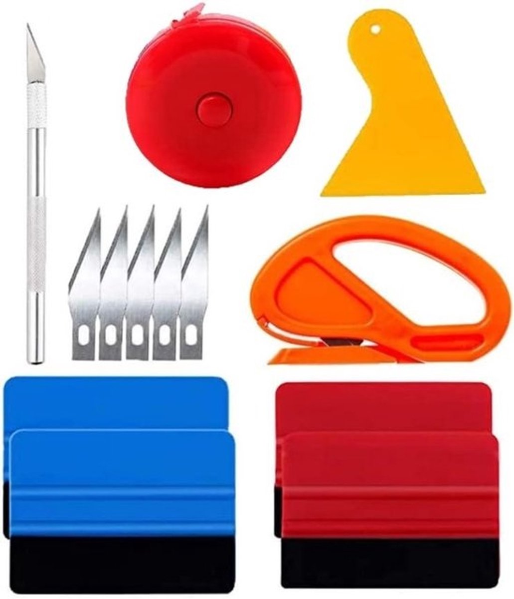 Vinyl Wrap Tool Kit - Behanggereedschap Set - Folie Aanbrengen - Duurzaam ABS Materiaal