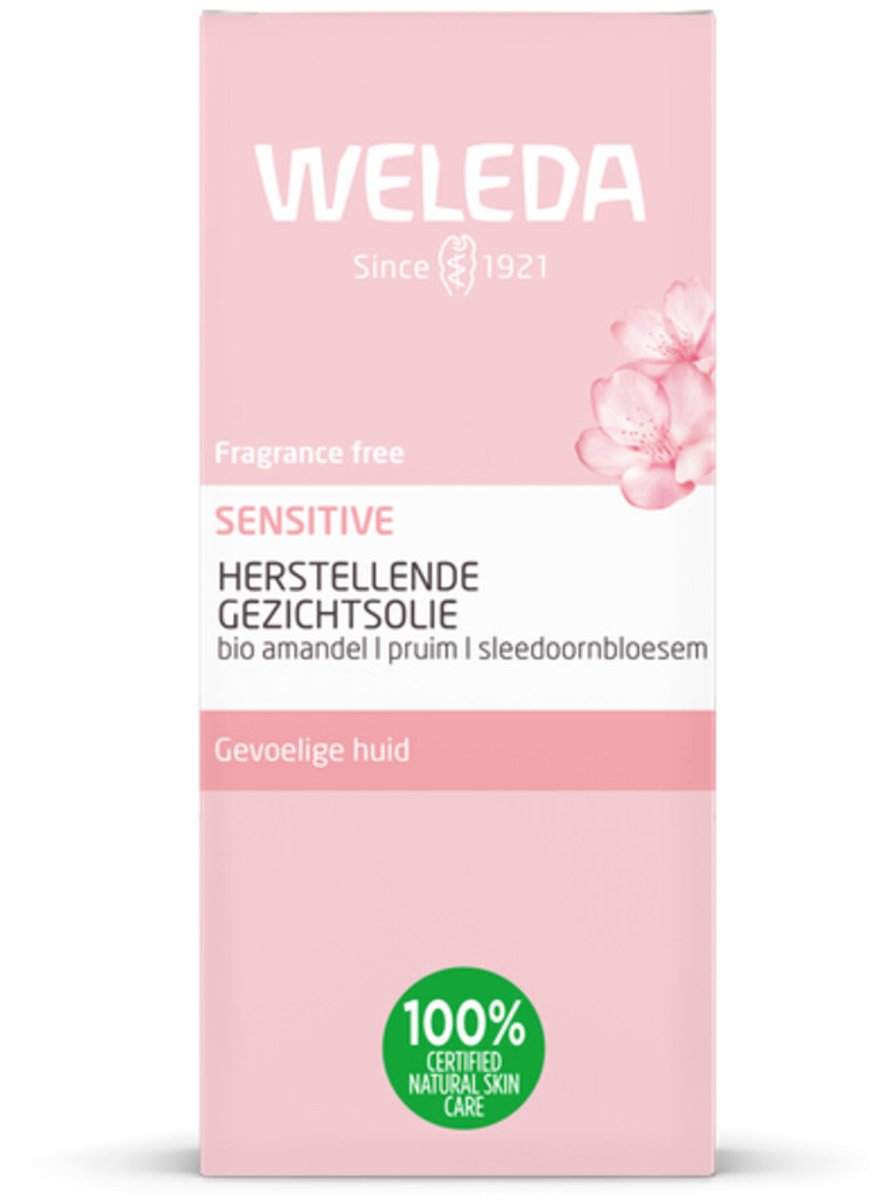 WELEDA - Sensitive Herstellende Gezichtsolie - 3 x 50 ml - Voordeelverpakking