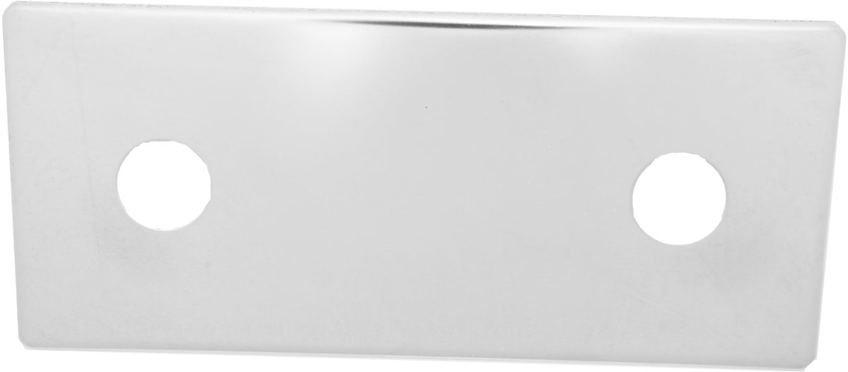 Wandmontage Dubbele Dekplaat - A2, Chroom, 150 mm