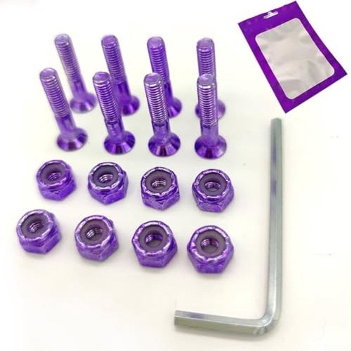 Skateboard Riser Hardware 1 Inch Bouten en Moeren Set