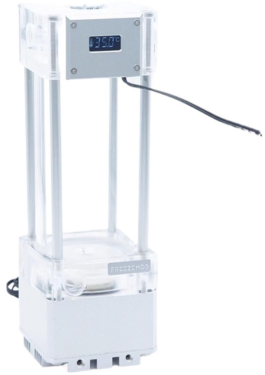 Waterpomp met geïntegreerd VA-display - Zilver, 200 mm