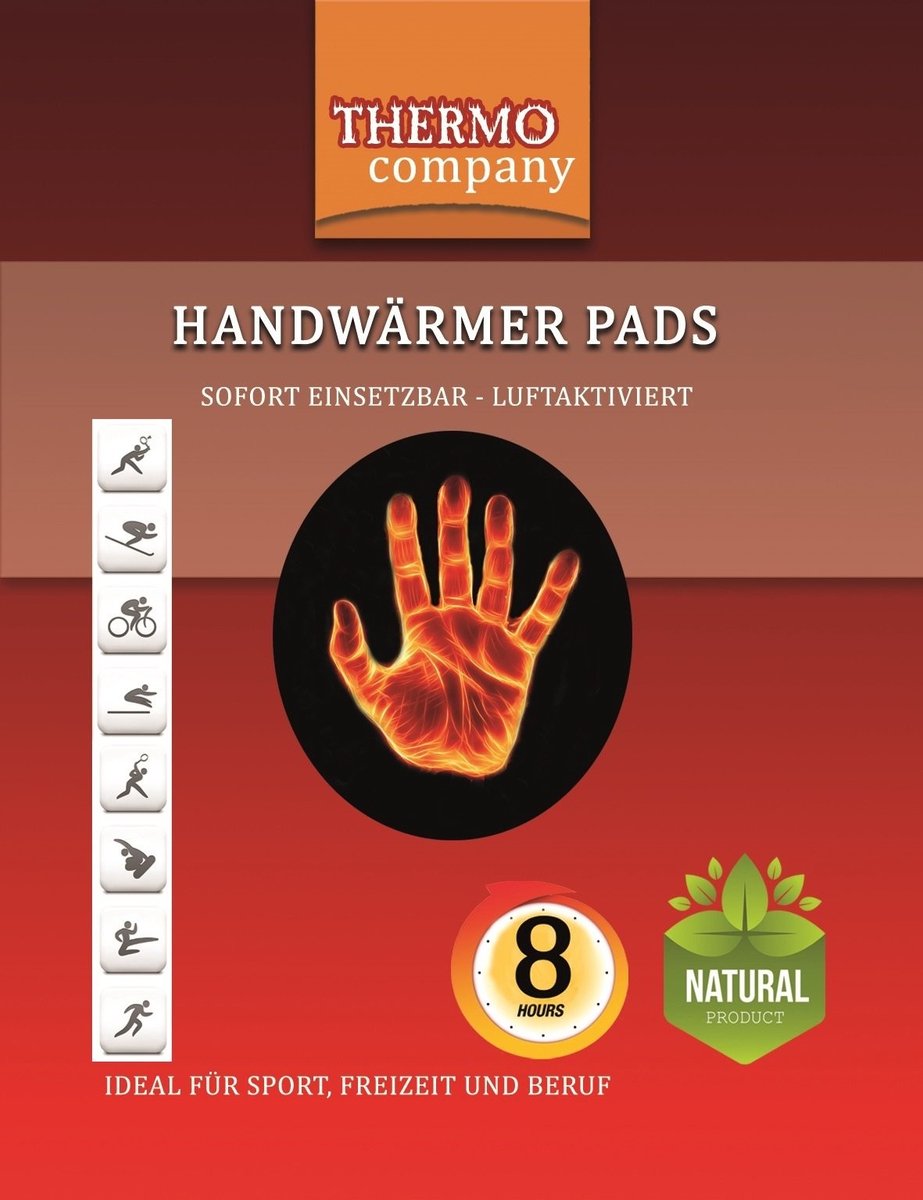 Handwarmer Pads - Tot 8 uur warmte - 41 stuks