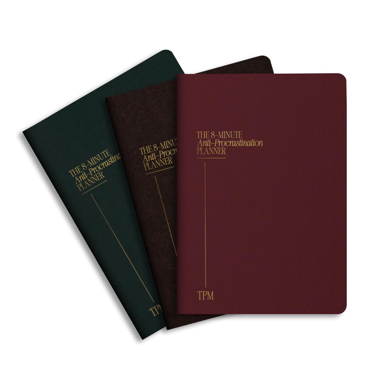 8 Minute Planner Set - A5 Softcover - 3-Pack - Tijdbeheer