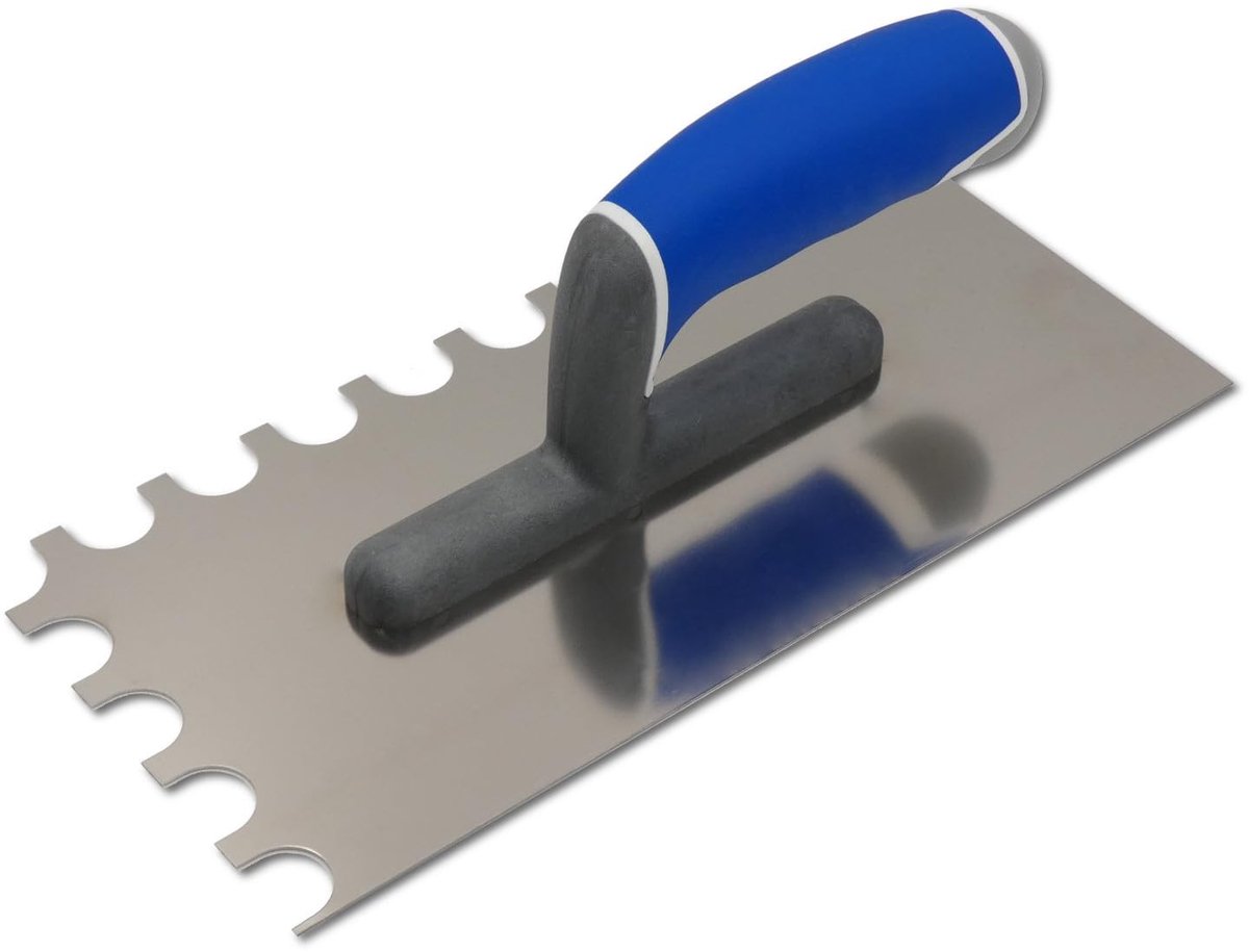 Getande Troffel met Boogvormige Tand - 270x130mm