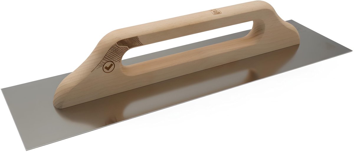 Voegspaan - Plamuurspaan met Houten Handvat 480 x 130 mm