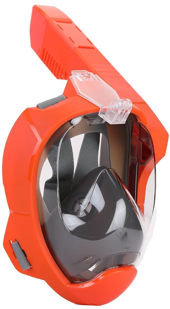 Snorkelmasker voor Volwassenen - Volledige Gezichtsbedekking - Oranje L/XL