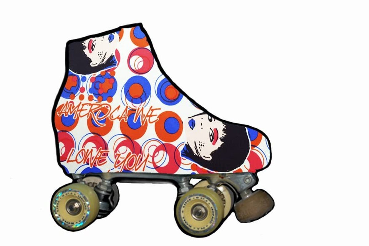 Schaatsbeschermers - Lycra met exclusieve prints - Maat S