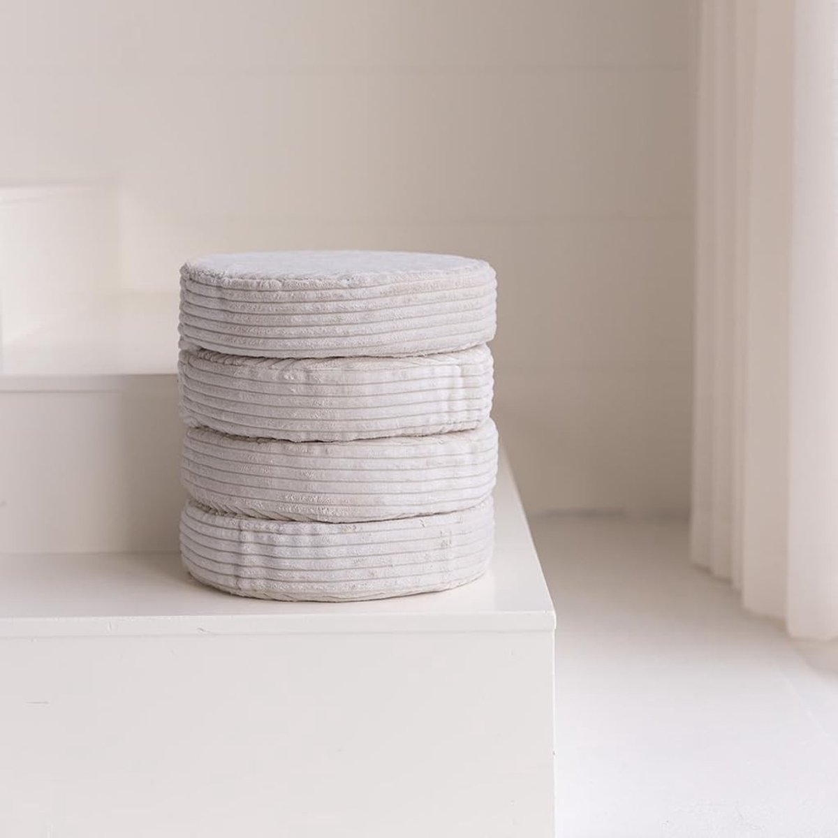 Zitkussens set van 4 - Corduroy beige