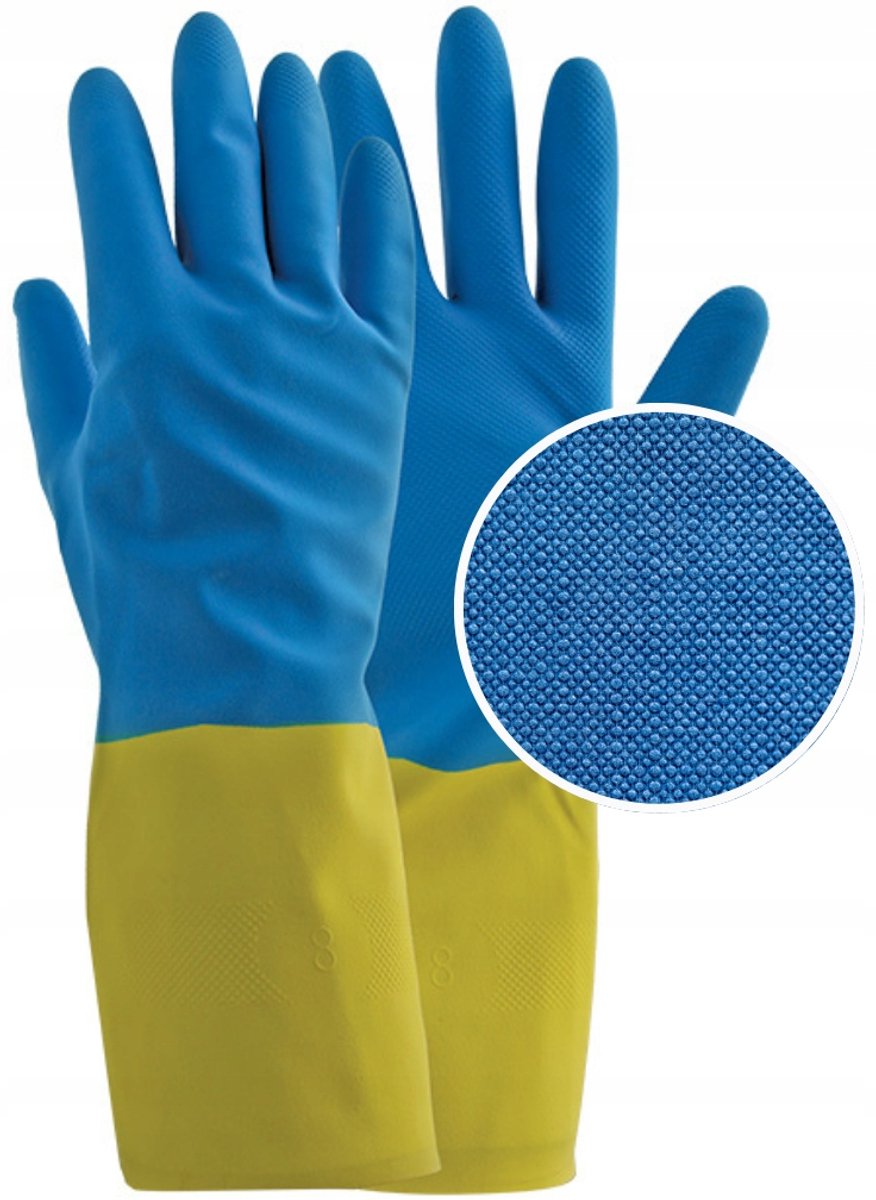 FLAX KS2100 BL-Y Werkhandschoenen-Veiligheidshandschoenen-Montagehandschoenen -12 paar maat- 8/M