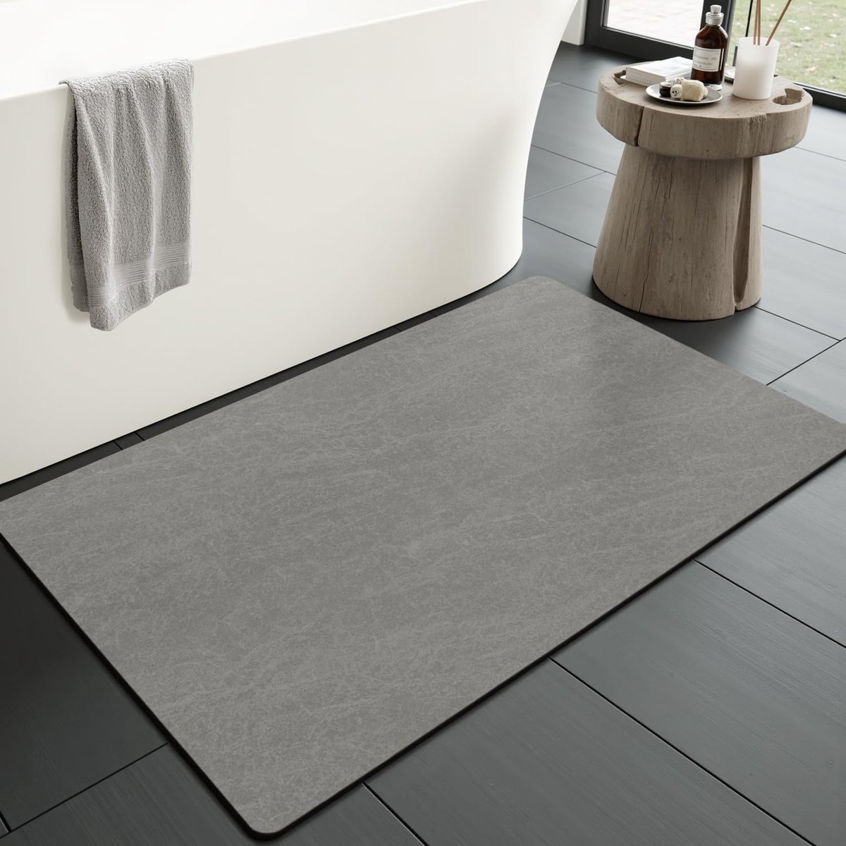 Badmat 40x60 cm - Ultradun 0,4 cm - Sneldrogend - Antislip