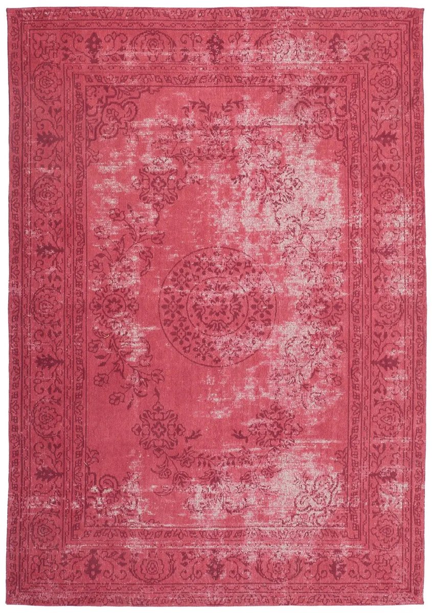 Dutch XXL Vintage Vloerkleed | Tapijt | Nostalgia | Verweerd | Rood | 80x150 cm