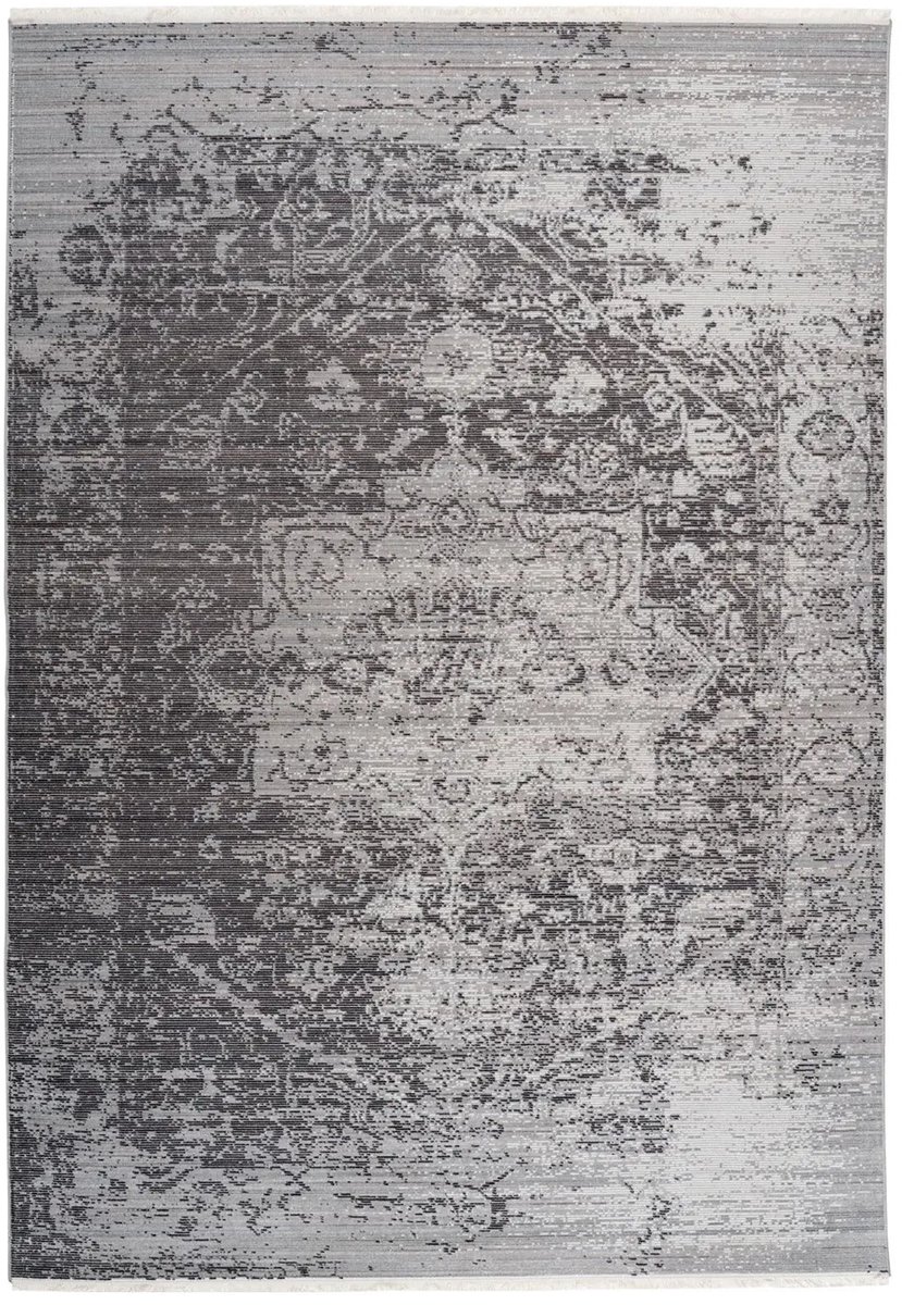 Dutch XXL Vintage Vloerkleed | Tapijt | Baroque | Verweerd | Antraciet | 120x170 cm