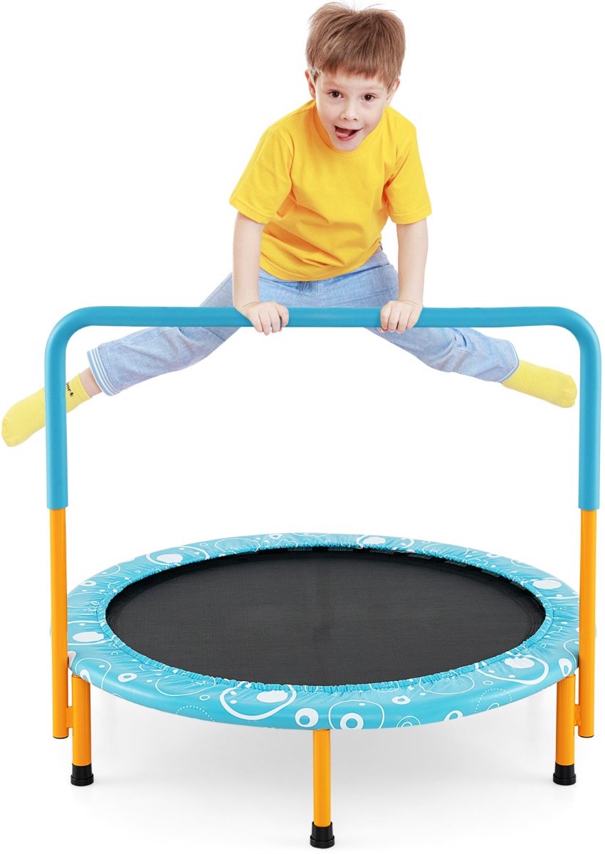 SureDeal® - Trampoline - Kindertrampoline - Handvat Mini Belastbaar - 92x80,5 cm - Oranje