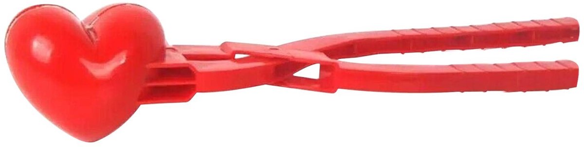 Sneeuwbal Maker - Hart Ontwerp - Wit/Rood