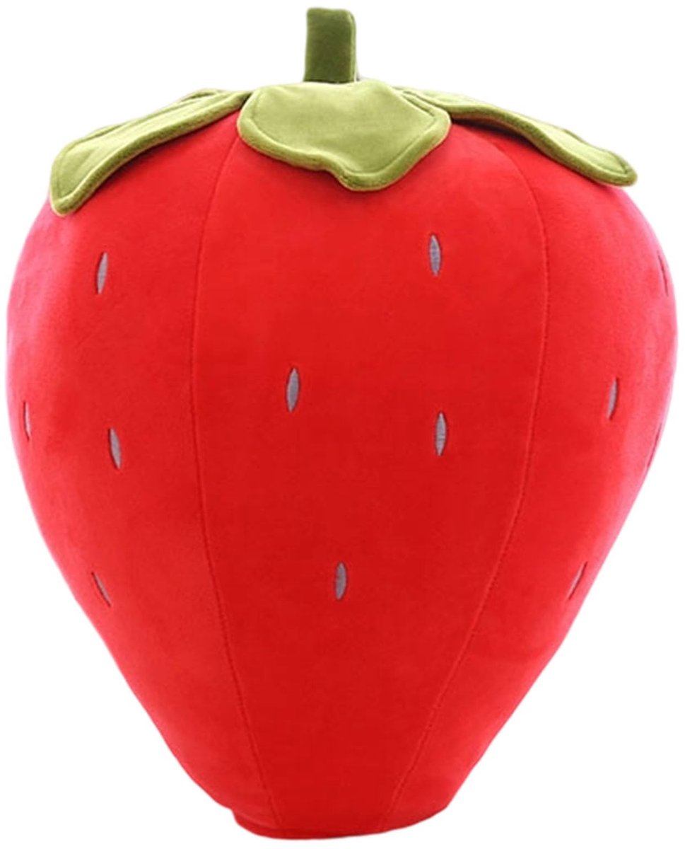 Realistisch Aardbeien Kussen - Knuffel voor Kinderen en Volwassenen - 22x10x2cm
