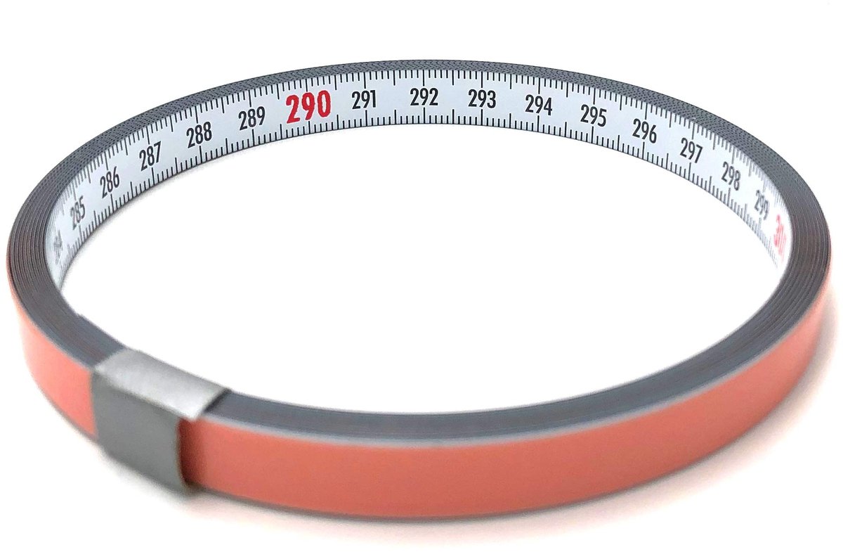 Adhesieve Meetlat 6 m - Stalen Band met Duplex Schaal