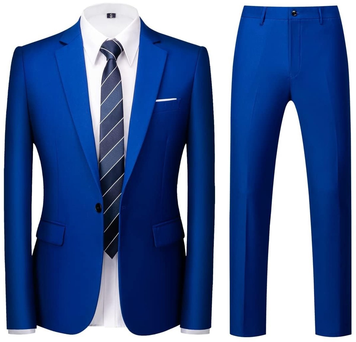 2-delig Tuxedo Pak - Slim Fit - Blauw - XS
