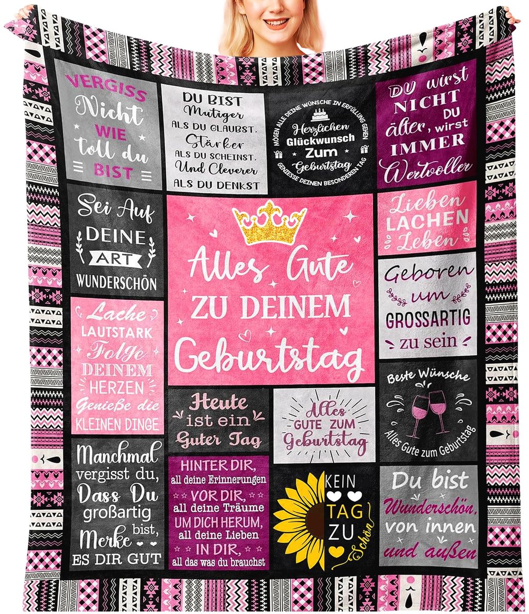 Cuddly Dekentje voor Vrouwen - 150x130cm - Patchwork