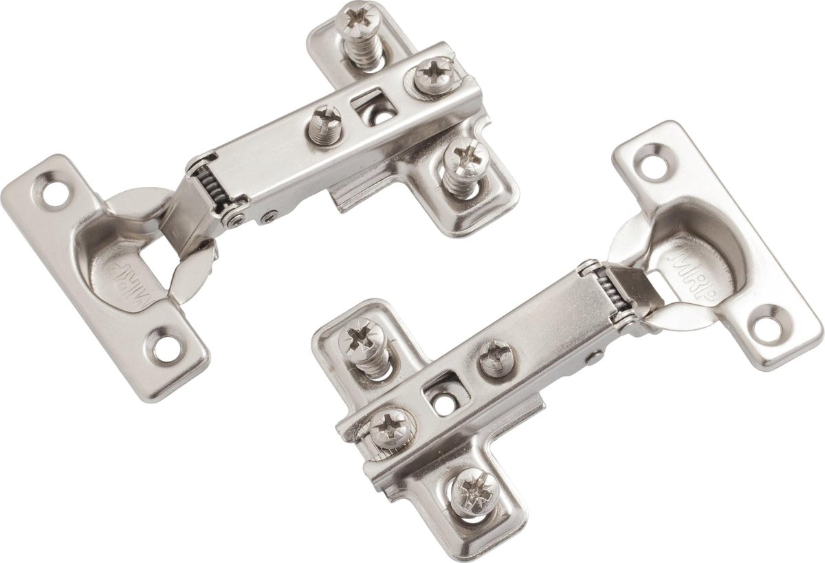 Verzonken Scharnier met Montageplaat - 26mm - Set van 2