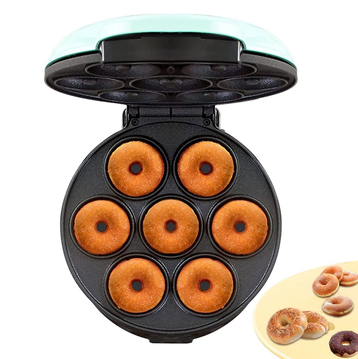 Mini Donut Maker - Maak 7 donuts tegelijk